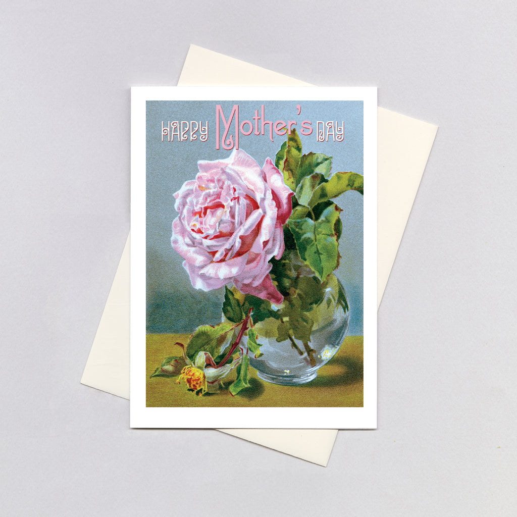 Happy Mother's Day - A Perfect Pink Rose - Mother's Day Greeting Card