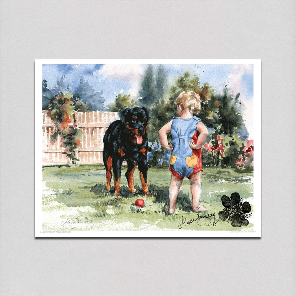 Carl & Toddler - Good Dog, Carl Art Print (Signed)