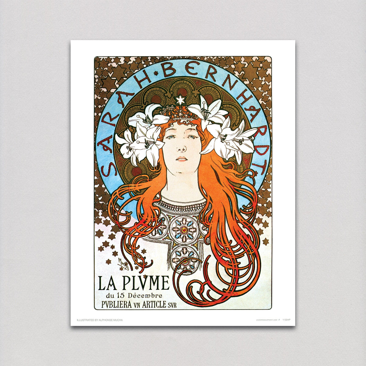 Sarah Bernhardt - Alphonse Mucha Art Print – Laughing Elephant