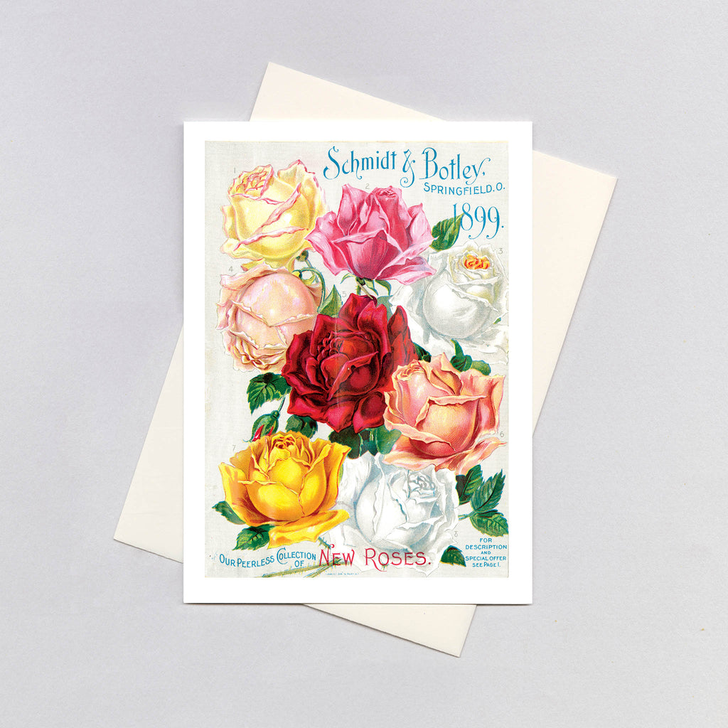 Eight Roses - Flowers Greeting Card