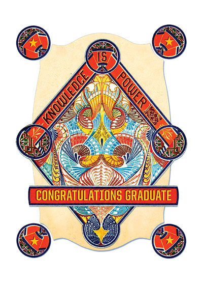 Knowledge is Power - Graduation Greeting Card