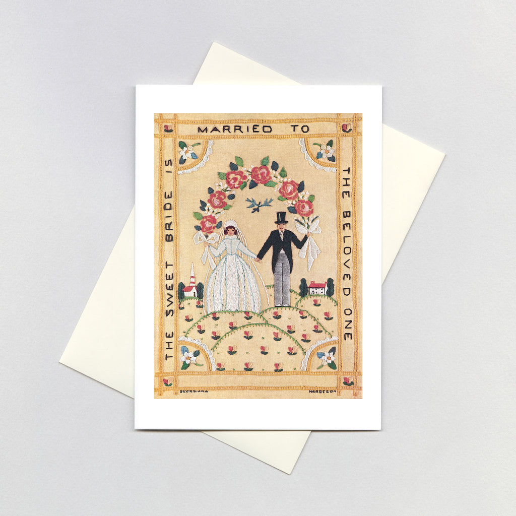 Wedding Embroidery - Wedding Greeting Card