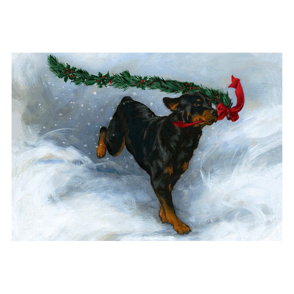 Merry Christmas Good Dog Carl - Boxed Greeting Cards by Alexandra Day
