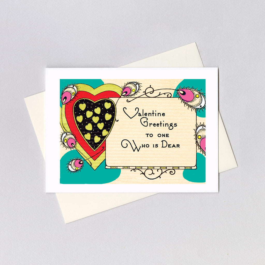 Heart with Feathers - Valentine's Day Greeting Card