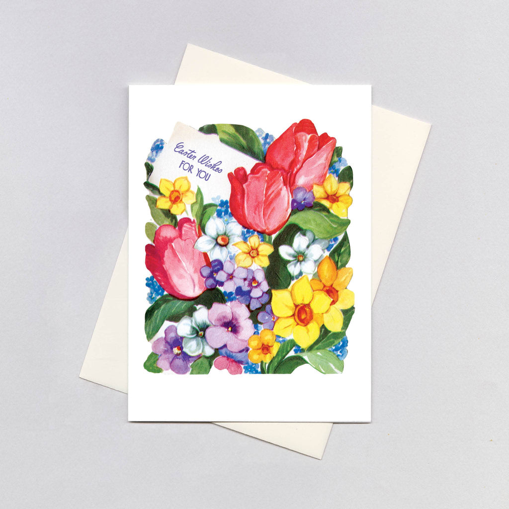 Tulips & Daffodils - Easter Greeting Card
