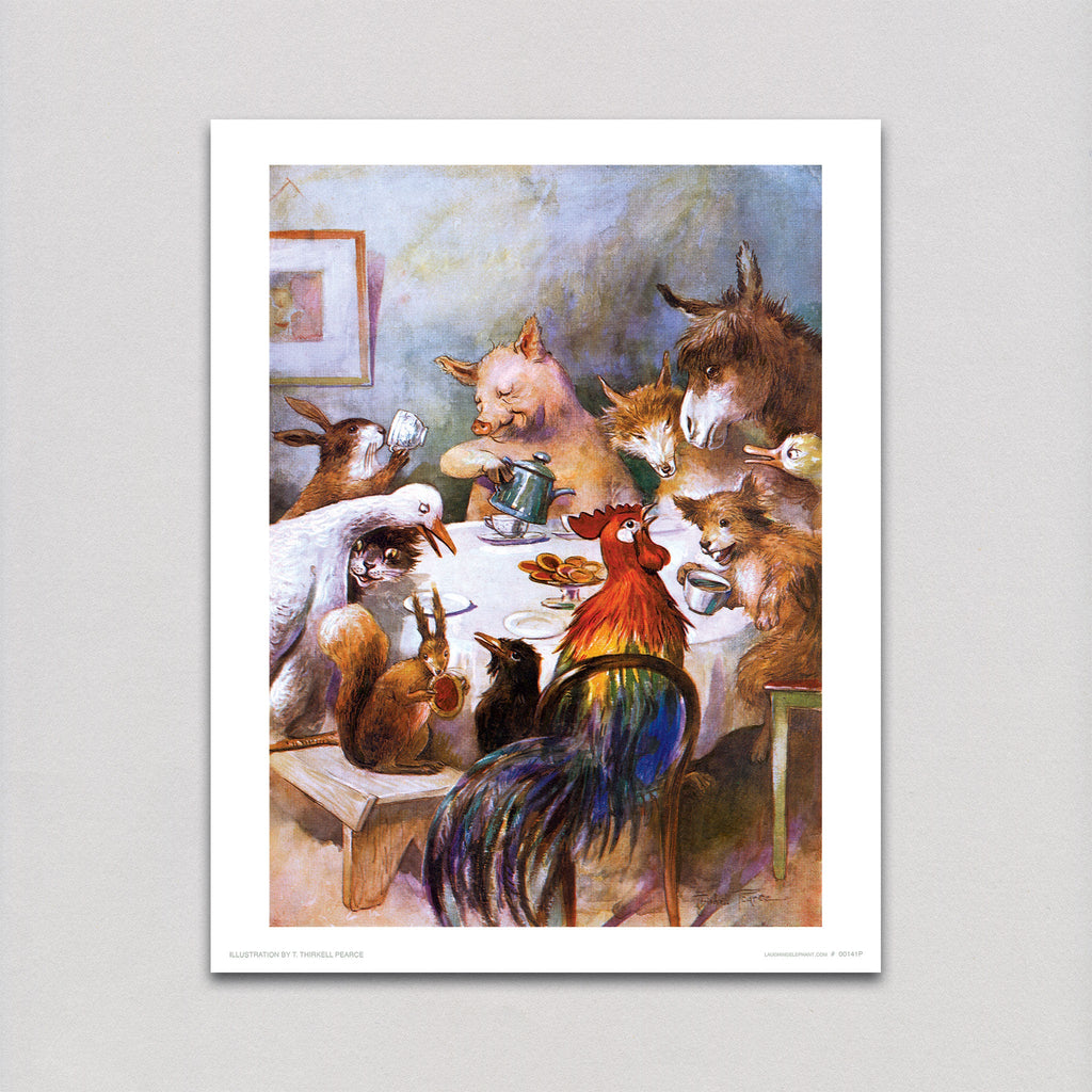 Animal Banquet - Animal Friends Art Print