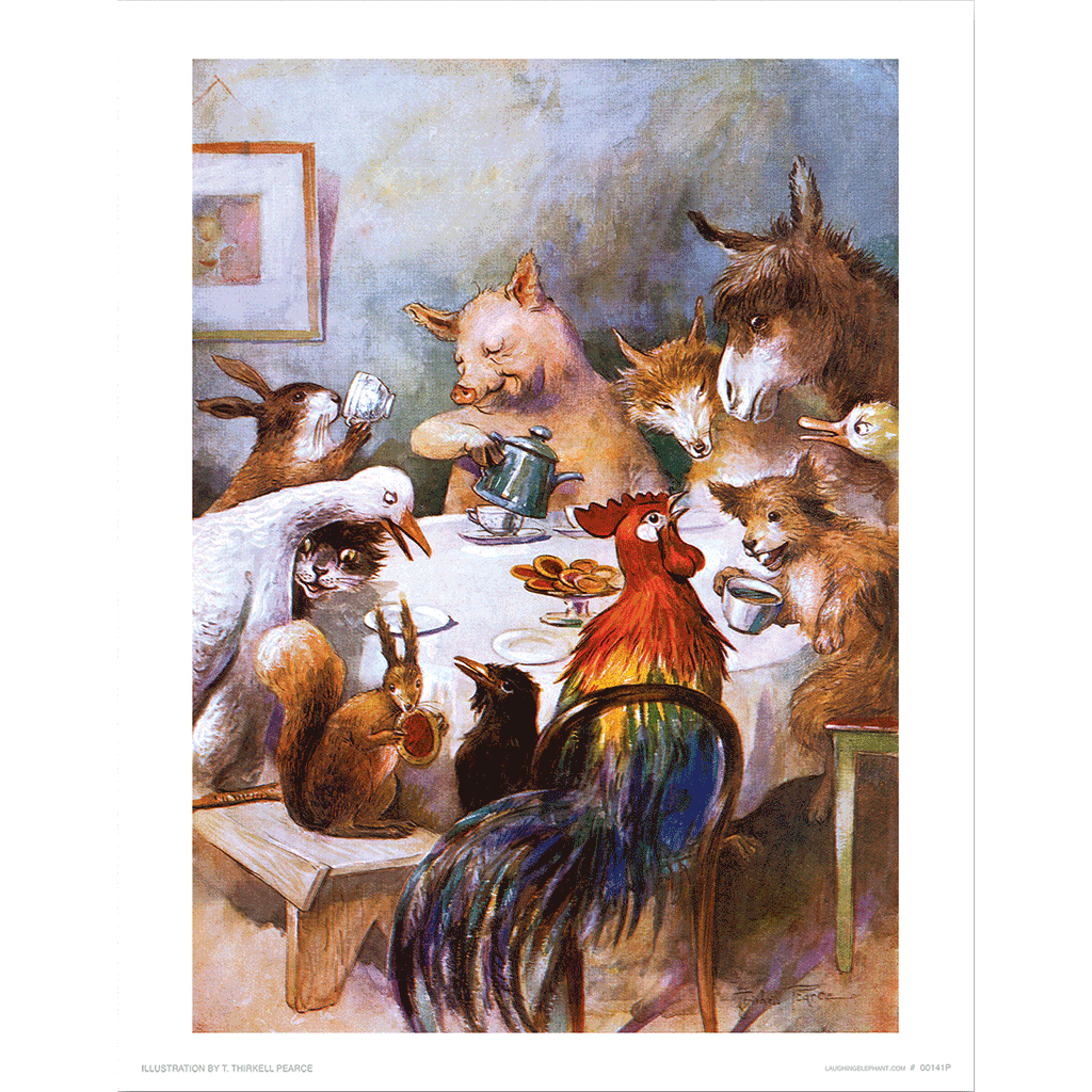 Animal Banquet - Animal Friends Art Print
