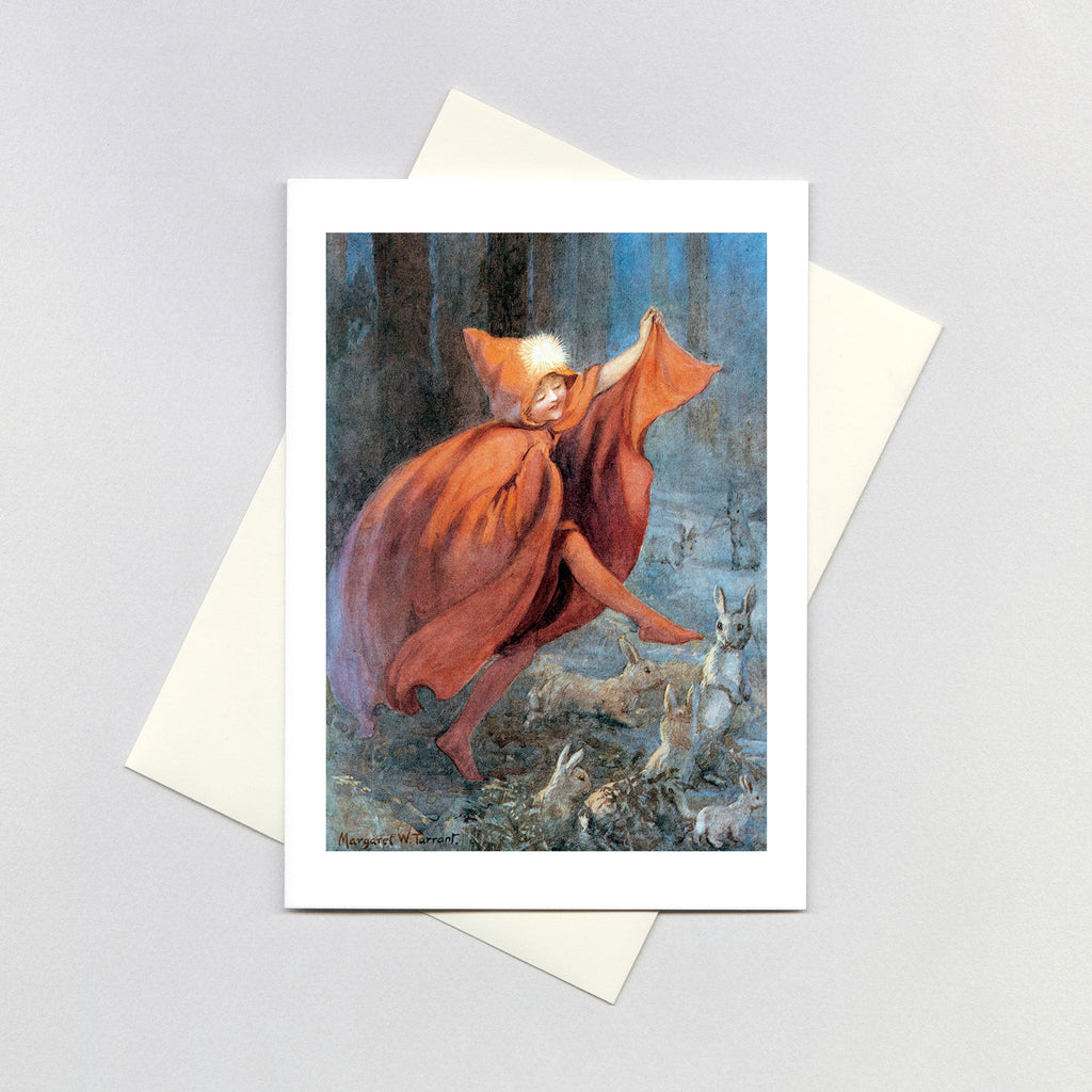 Moonlight Dance With The Rabbits - Celebration Greeting Card
