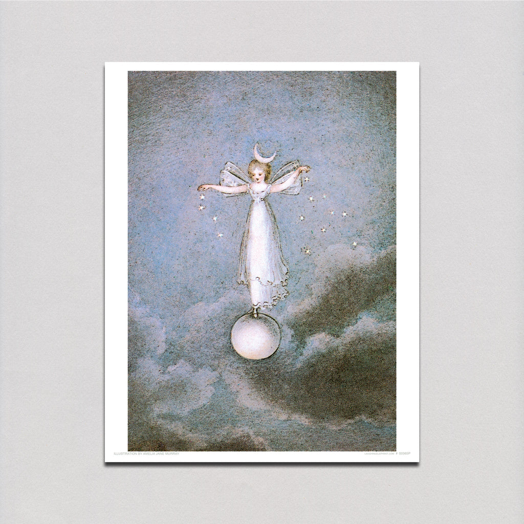 The Moon Fairy - Fairies Art Print