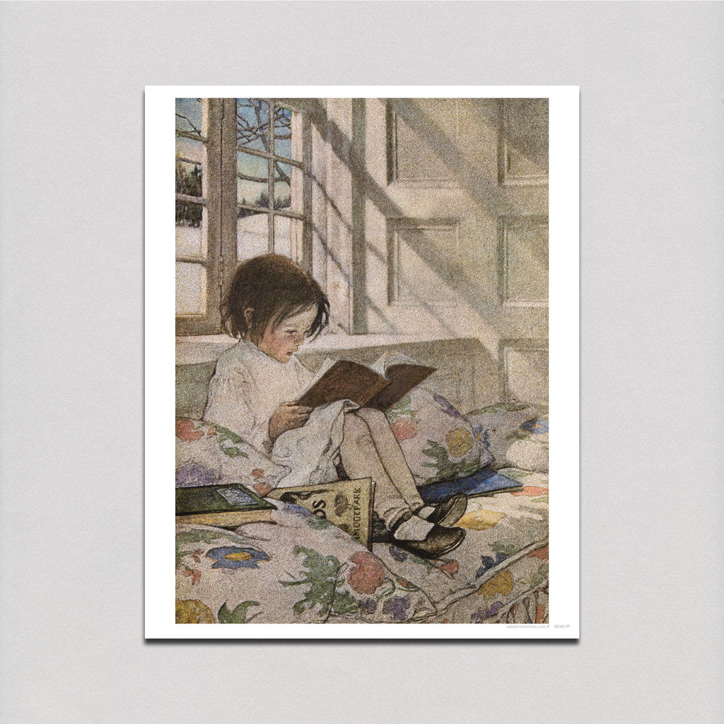 Girl Reading at Window - Jessie Willcox Smith Art Print