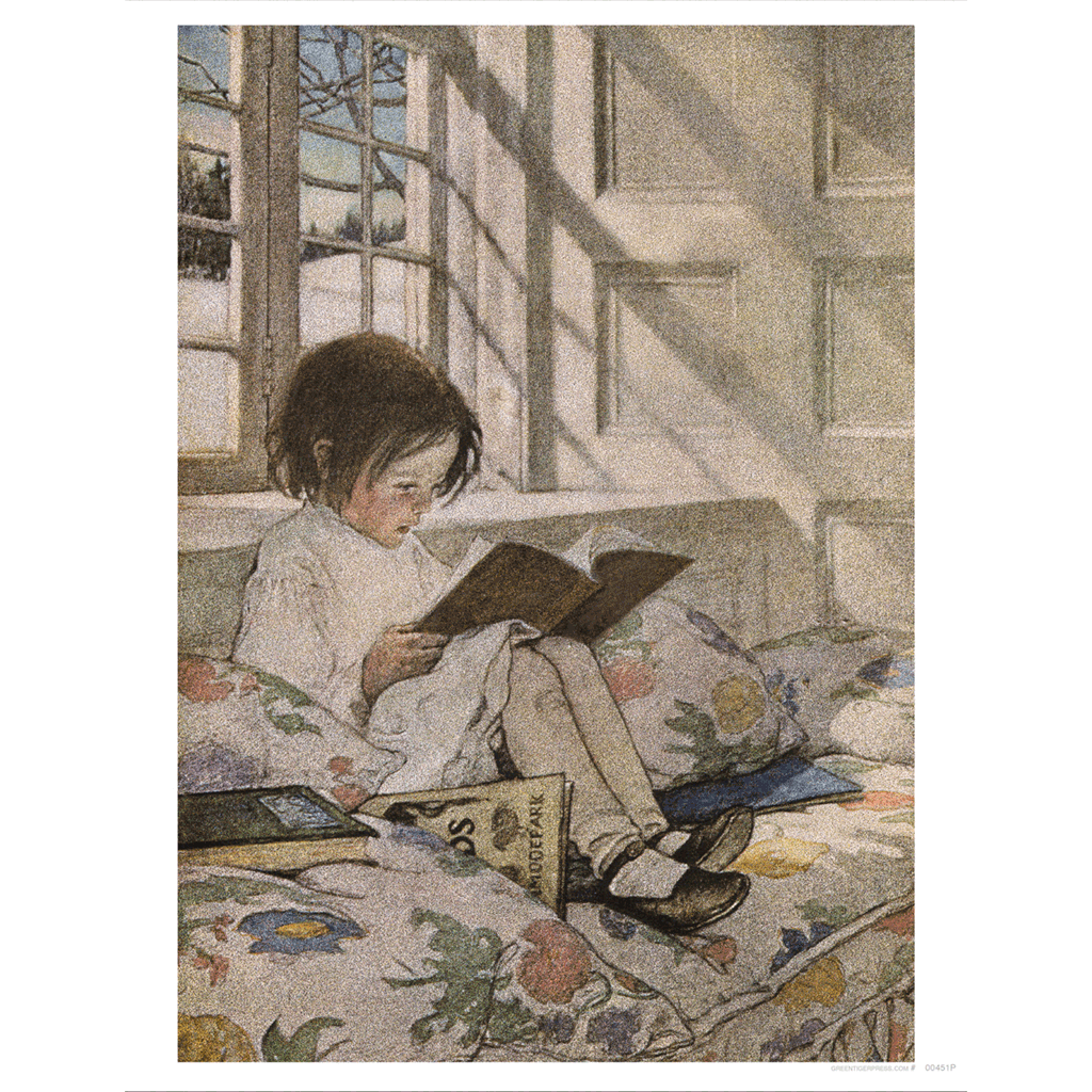 Girl Reading at Window - Jessie Willcox Smith Art Print