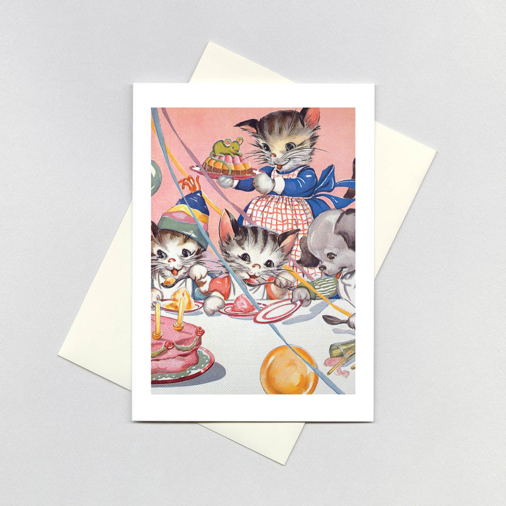 Cats' Birthday Party - Birthday Greeting Card