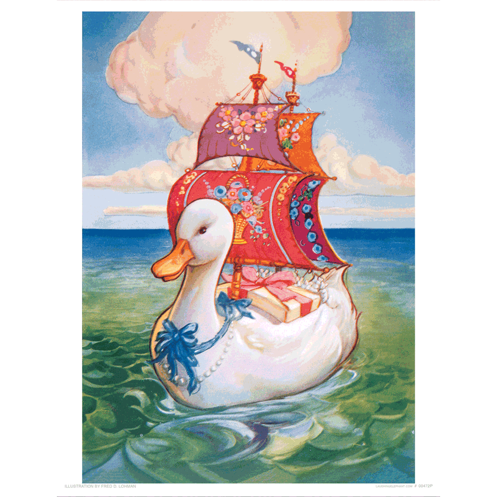 Beautiful Goose With Gifts - Storybook Classics Art Print