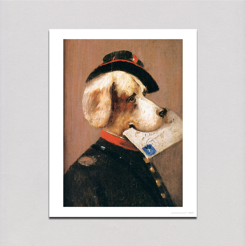 Postman Dog - Delightful Dogs Art Print