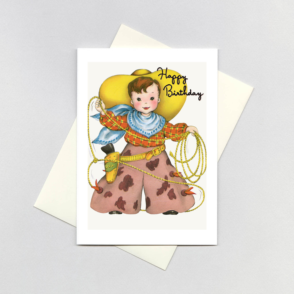 Little Cowboy - Birthday Greeting Card