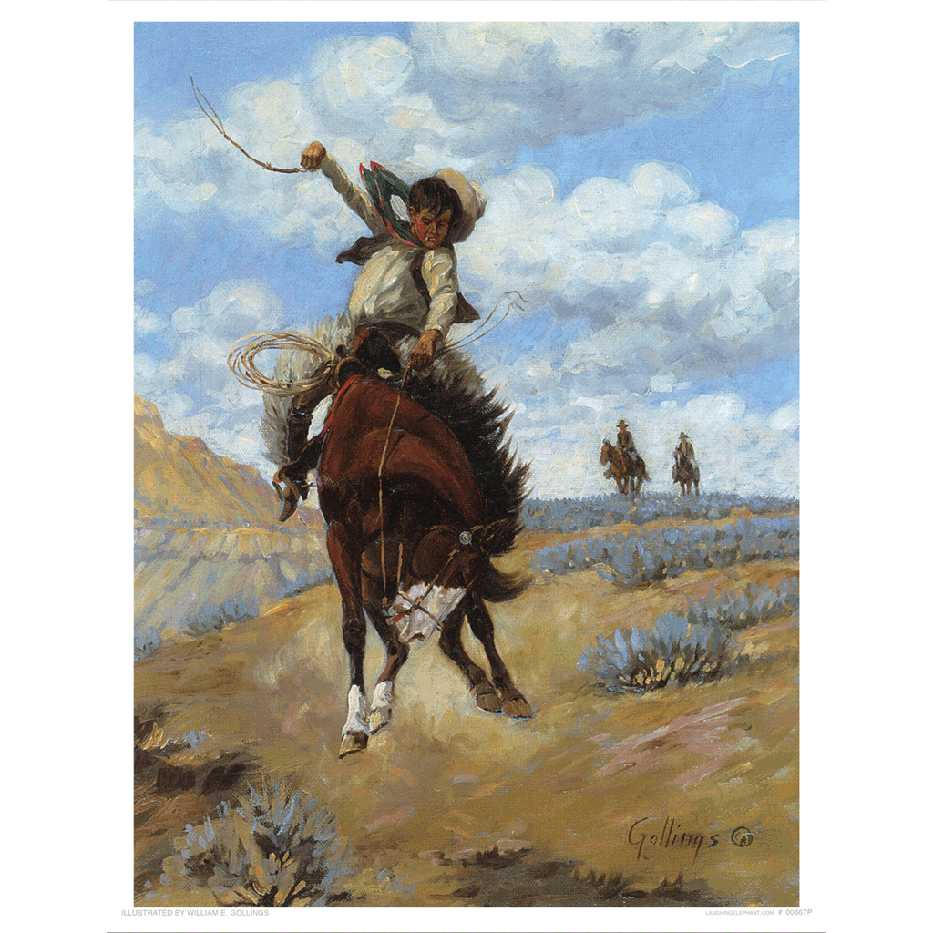 Ride 'Em Cowboy - Children Art Print