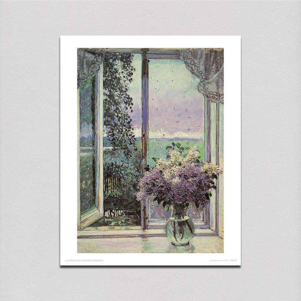 Vase of Lilacs - Flowers Art Print