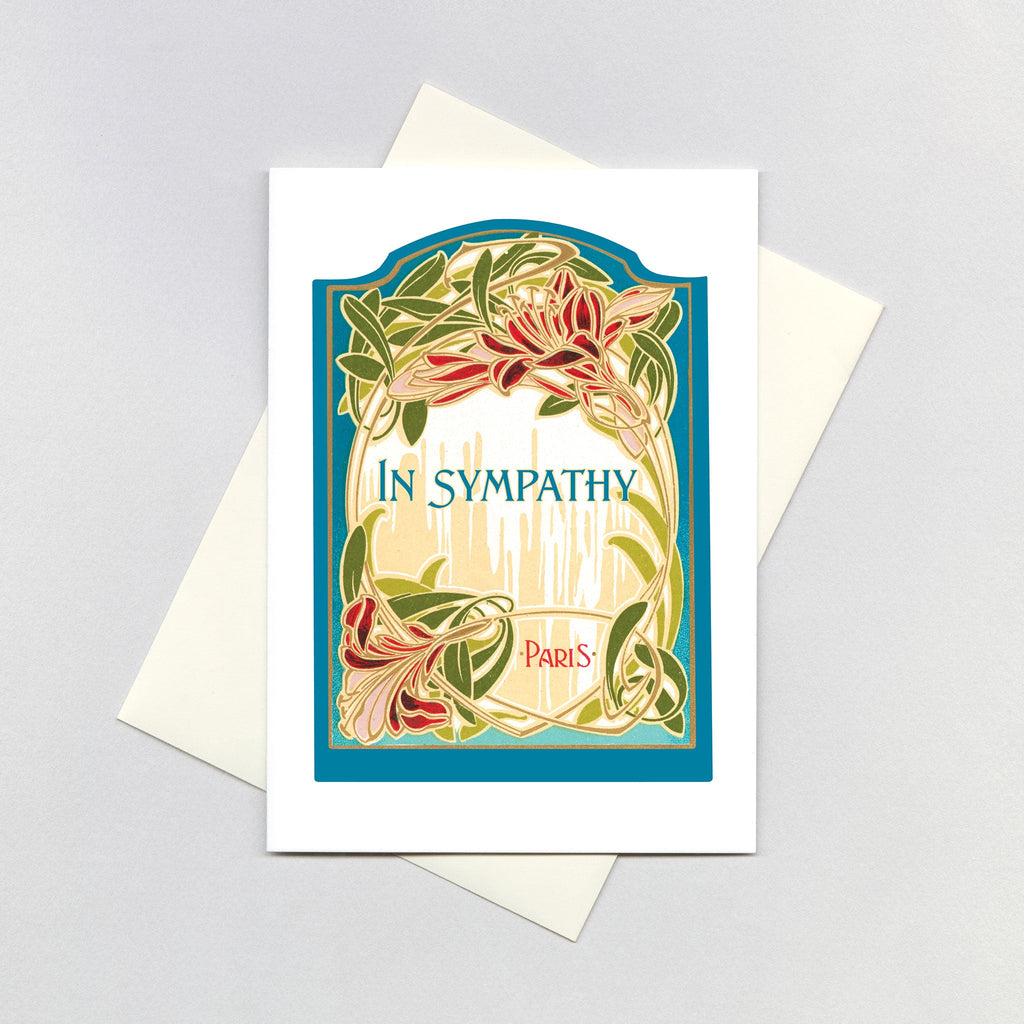 Art Deco Sympathy - Sympathy Greeting Card