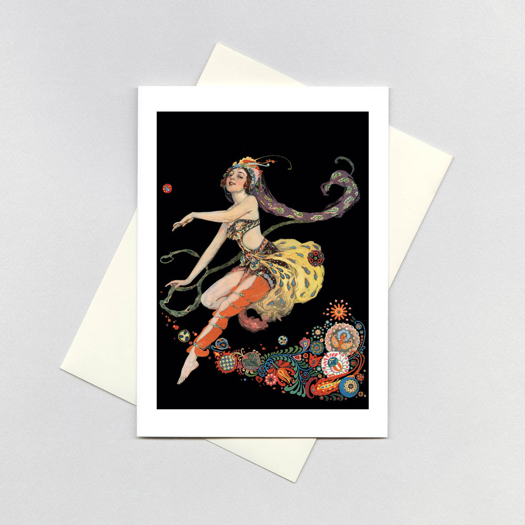 A Dancing Woman c. 1910's - Celebration Greeting Card