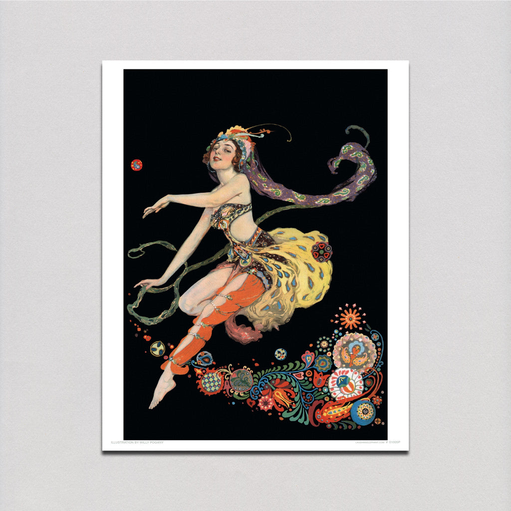 A Dancing Woman - Women Art Print
