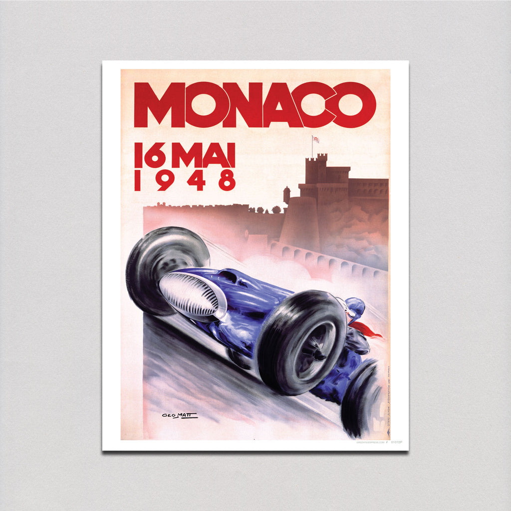 Monaco Grand Prix 1948 - Travel Art Print