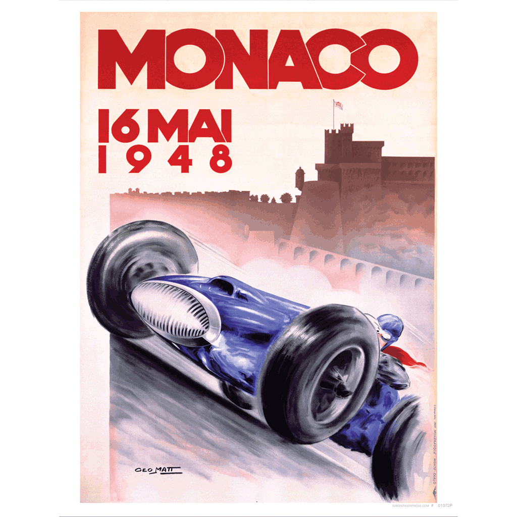 Monaco Grand Prix 1948 - Travel Art Print