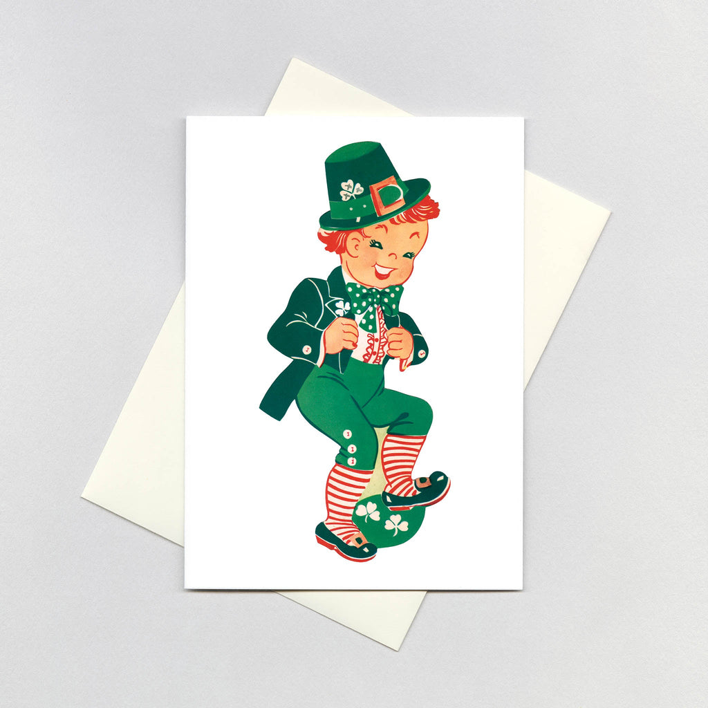 Dancing Leprechaun - St. Patrick's Day Greeting Card
