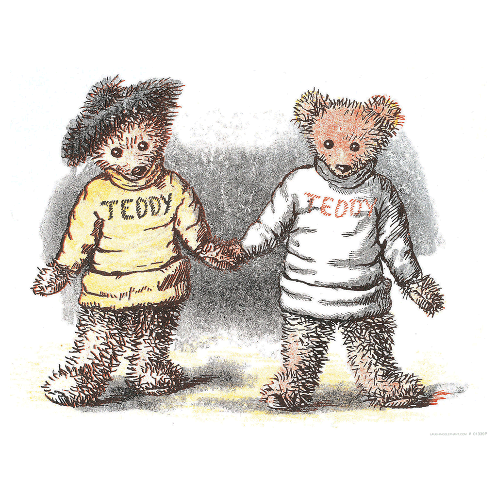 Teddy Bear Friends - Animal Friends Art Print