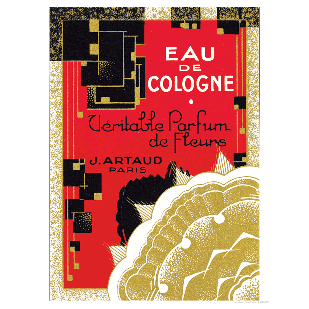 Eau de Cologne Perfume - Vintage Cosmetics Art Print