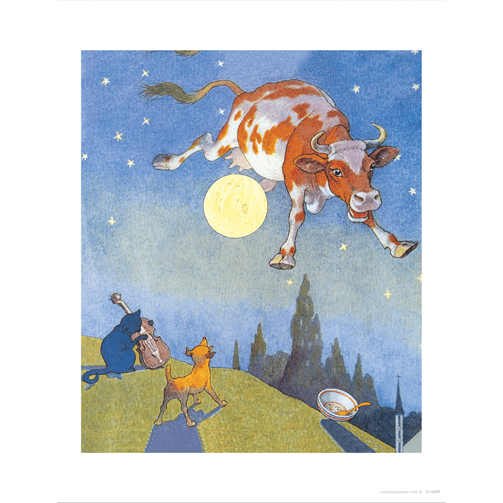 And the Cow Jumped Over the Moon - Storybook Classics Art Print
