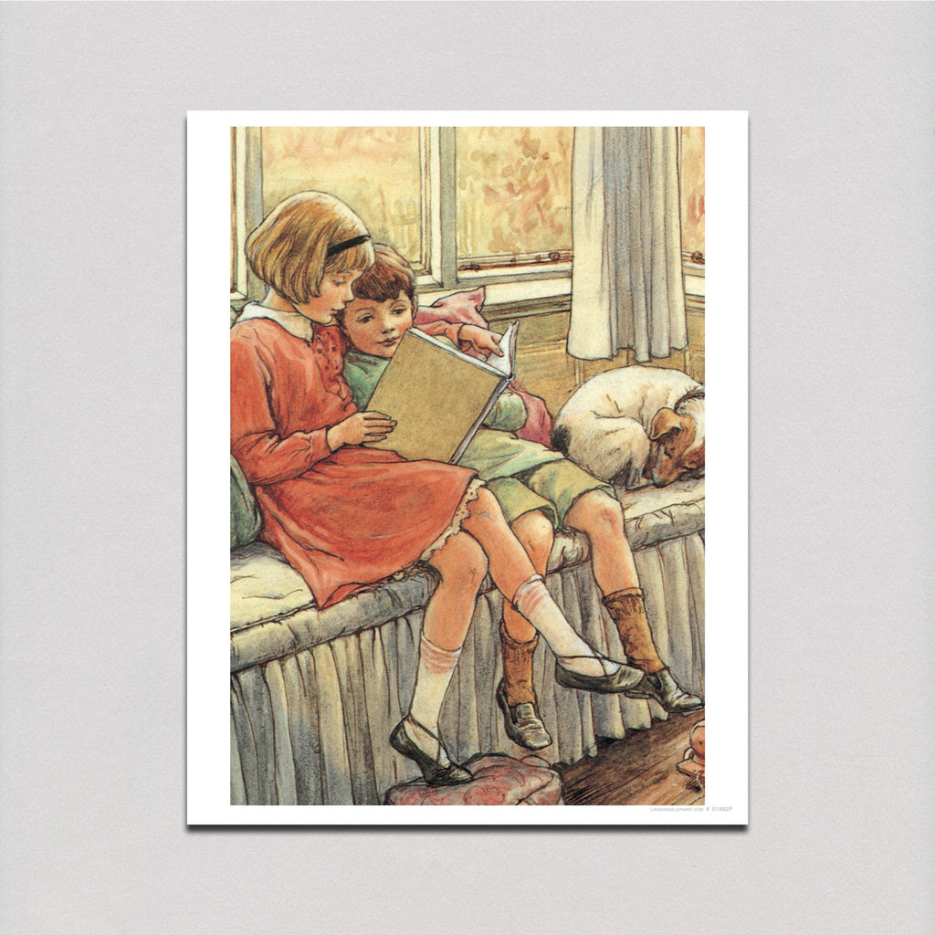 Children Reading - Books & Readers Art Print