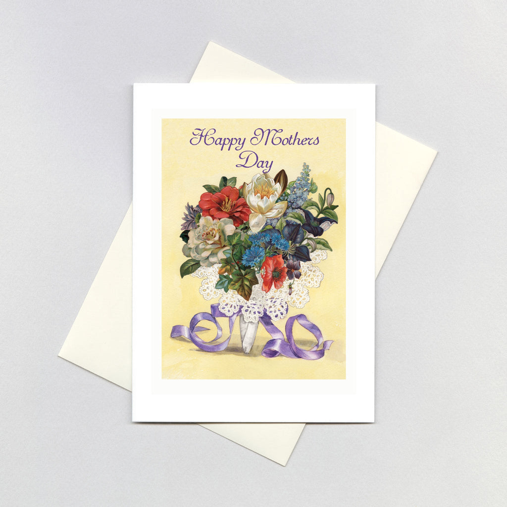 A Lacy Bouquet - Mother's Day Greeting Card