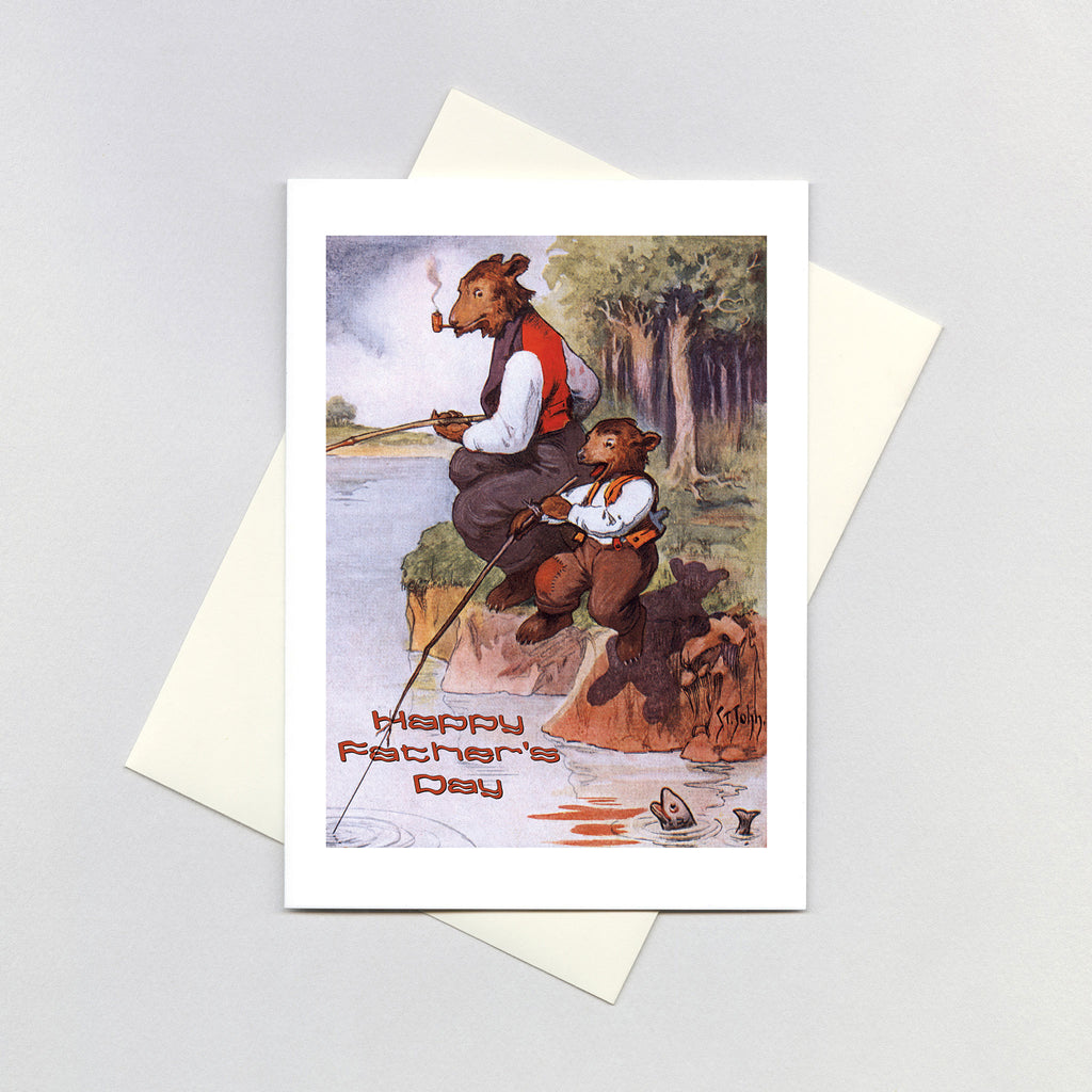 Bear Father and Son - Father's Day Greeting Card