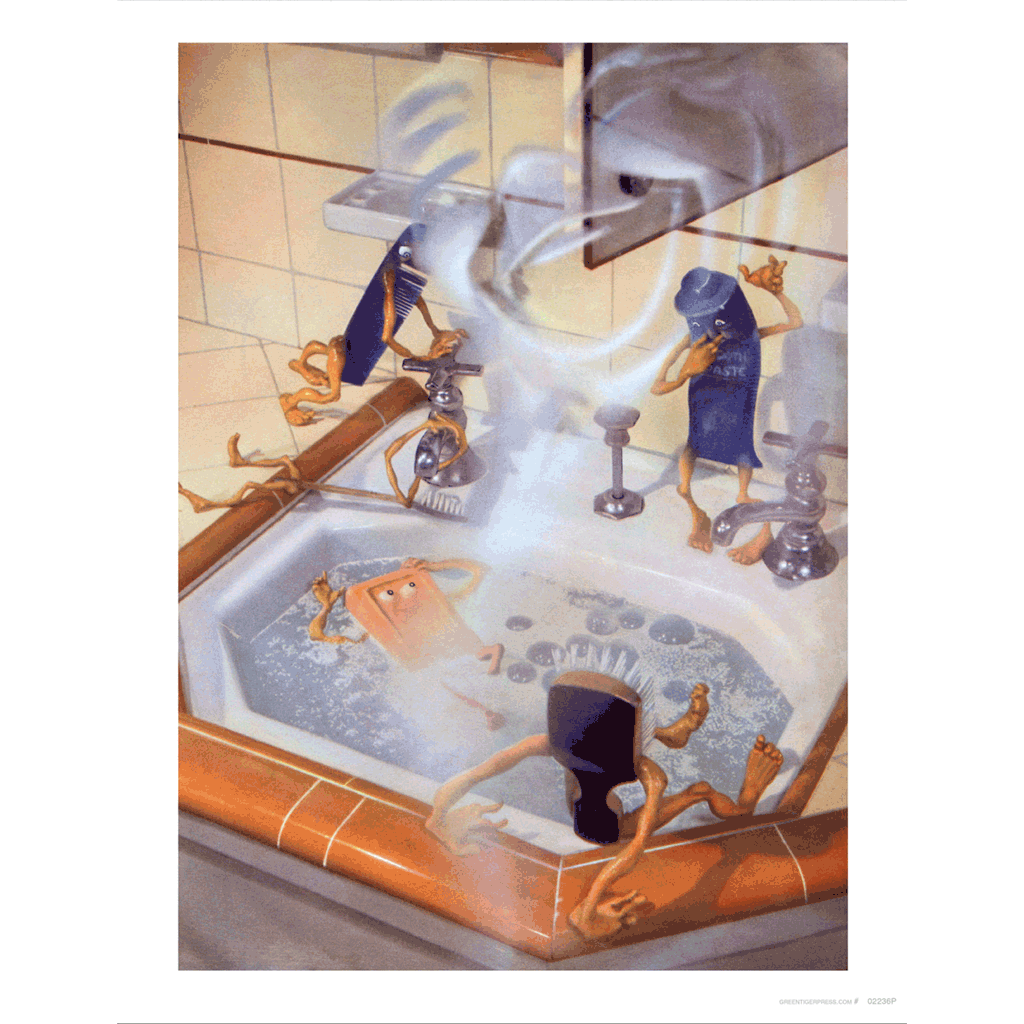 Adventures at the Sink - Weird & Wonderful Art Print