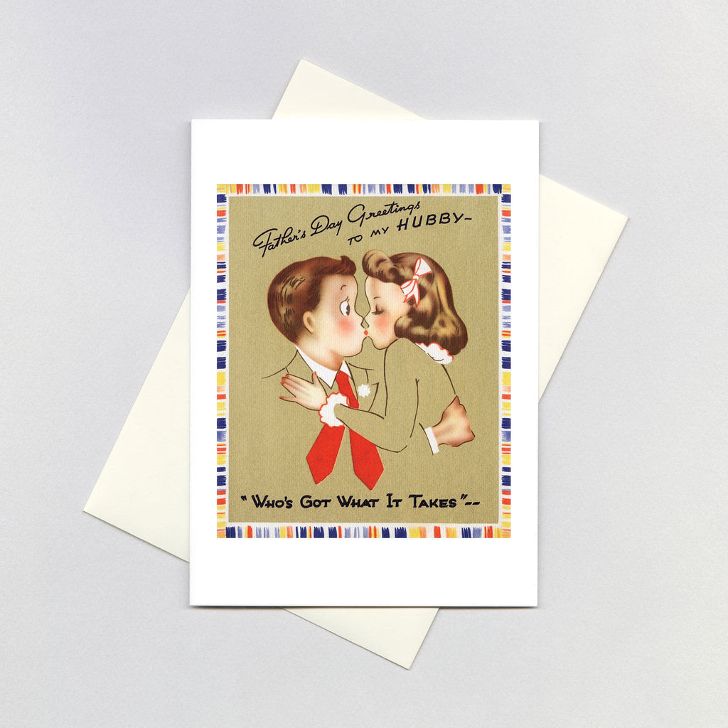 Kissing Couple - Father's Day Greeting Card
