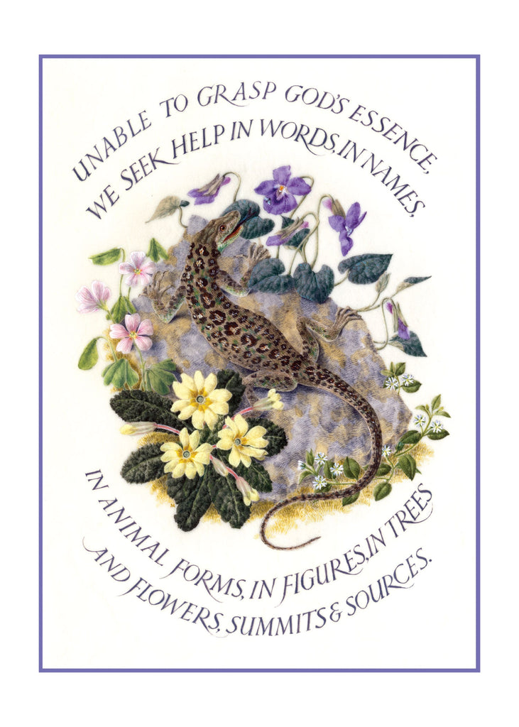 Marie Angel Lizard - Encouragement Greeting Card