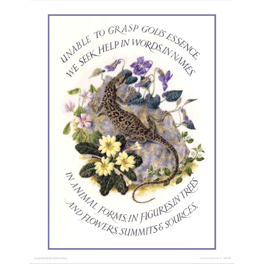 Marie Angel Lizard - Encouragement Art Print
