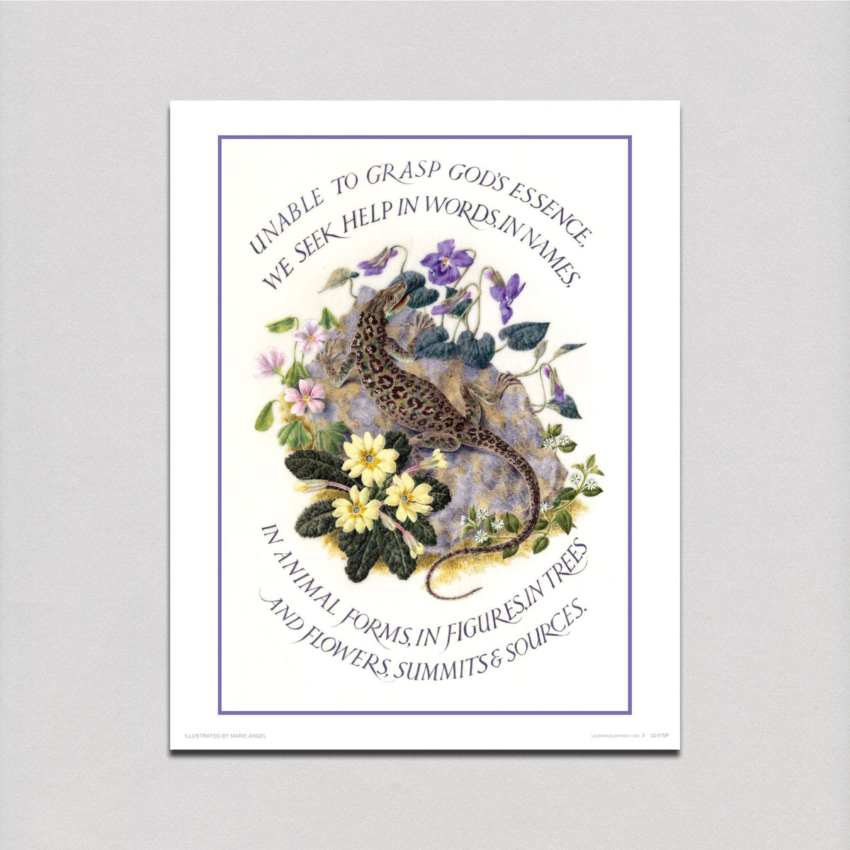 Marie Angel Lizard - Encouragement Art Print – Laughing Elephant Wholesale
