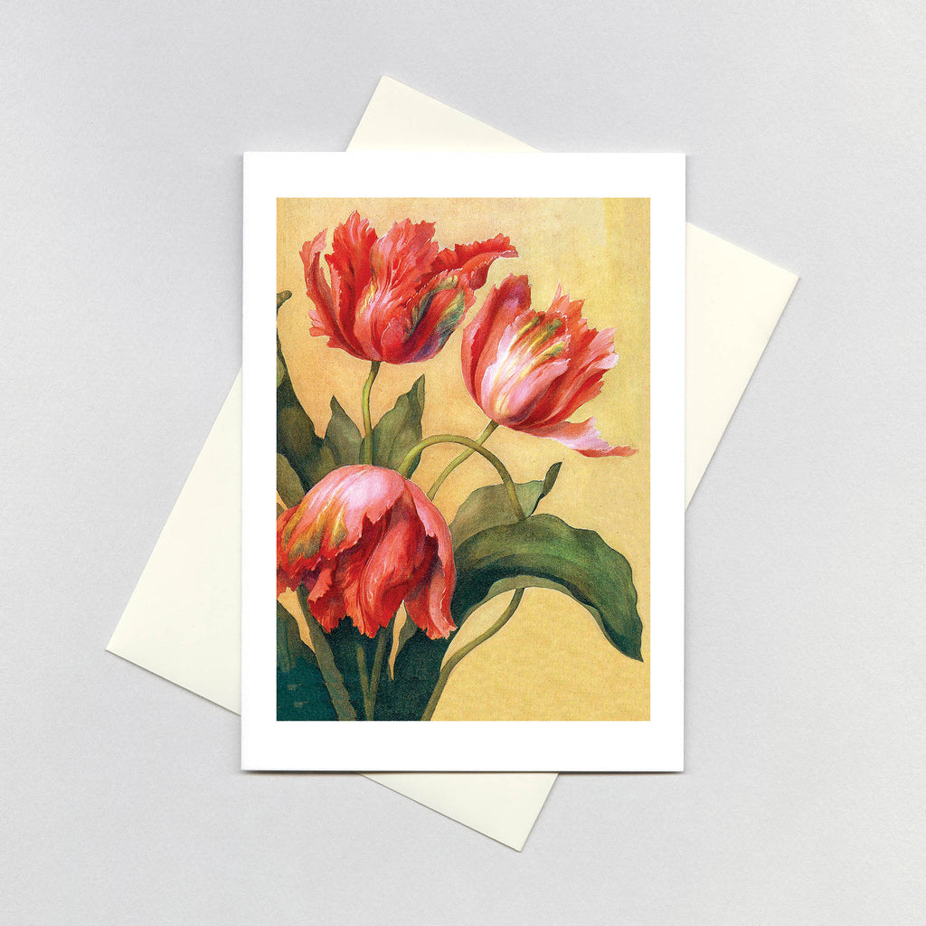 Double Tulips - Thank You Greeting Card