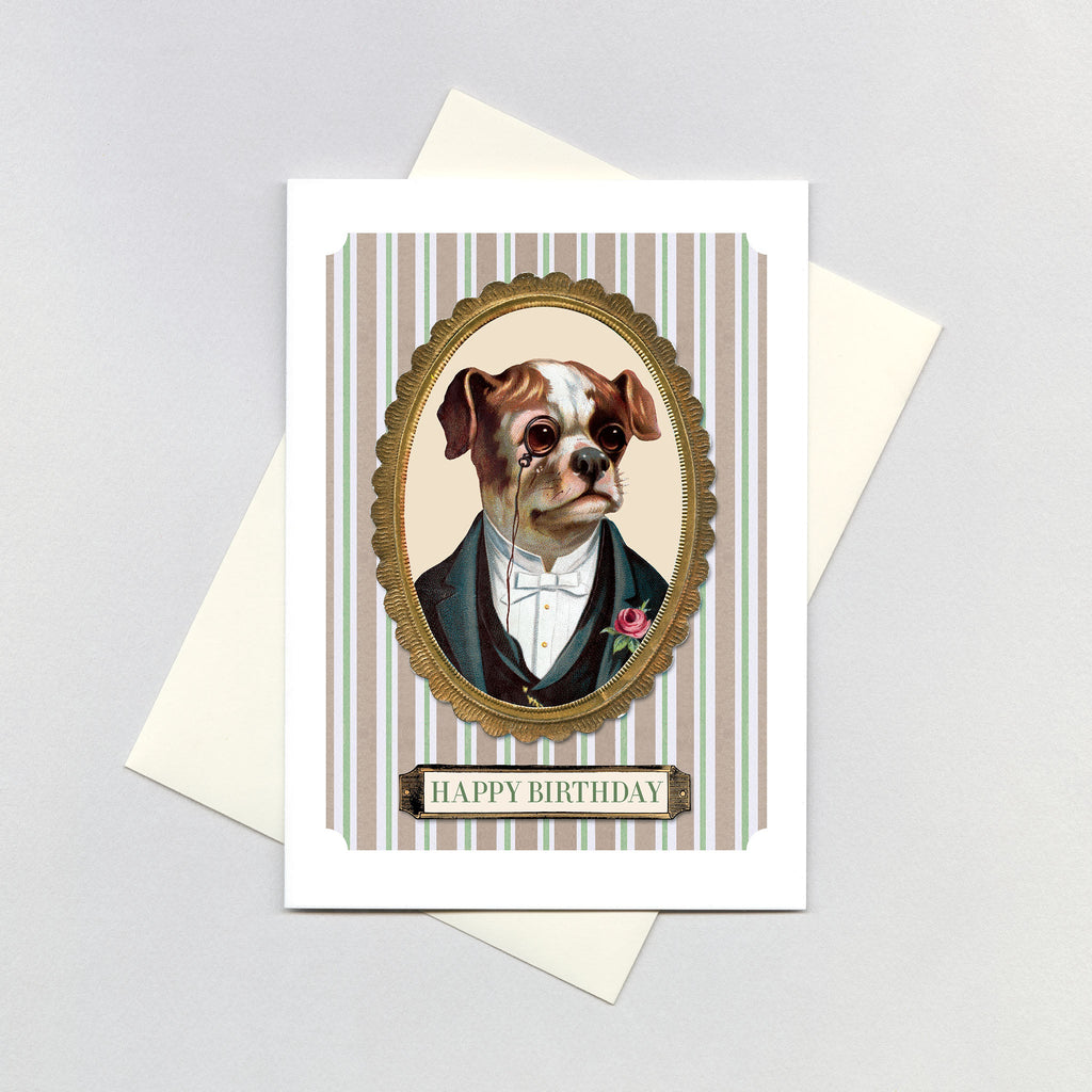 Dapper Dog - Birthday Greeting Card