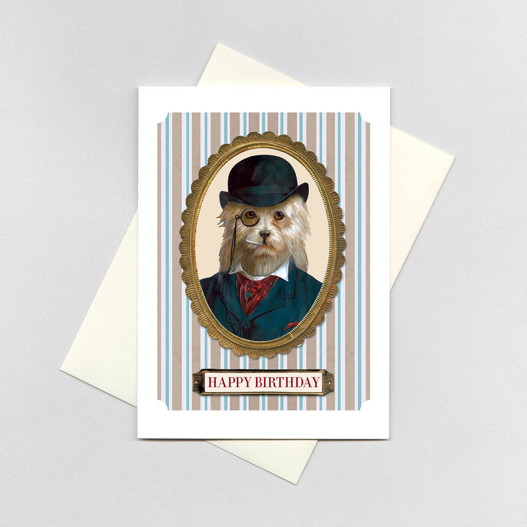 Dog About Town - Birthday Greeting Card