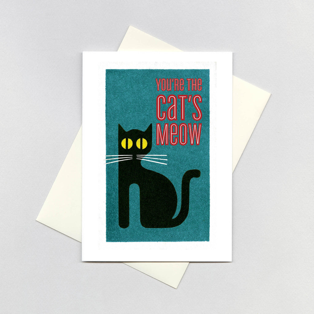 Cat Good Wishes - Birthday Greeting Card