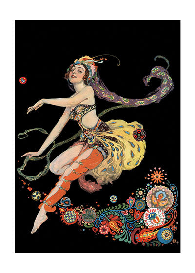 A Dancing Woman c. 1910's - Celebration Greeting Card