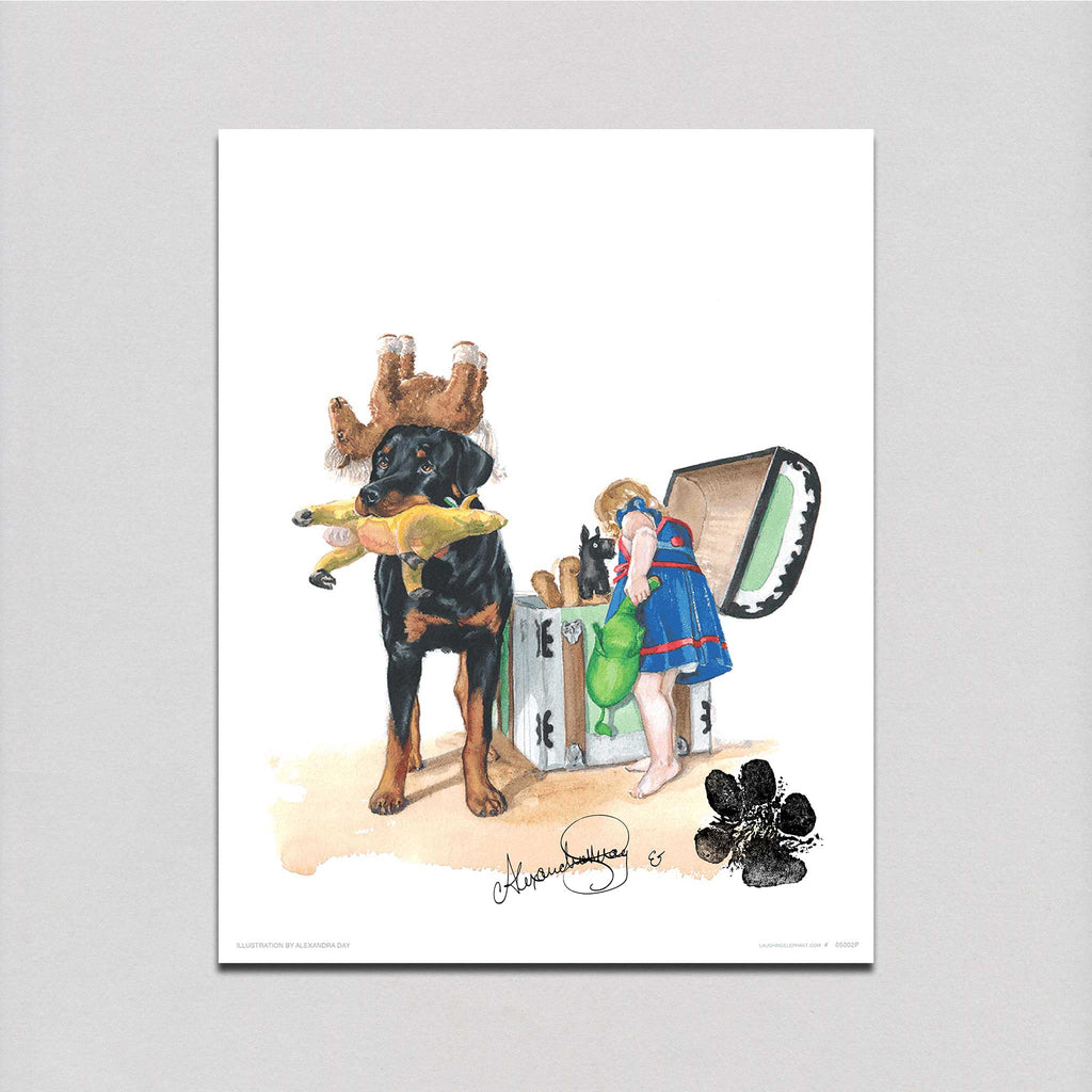 Carl at Toy Chest - Good Dog, Carl Art Print (Signed)