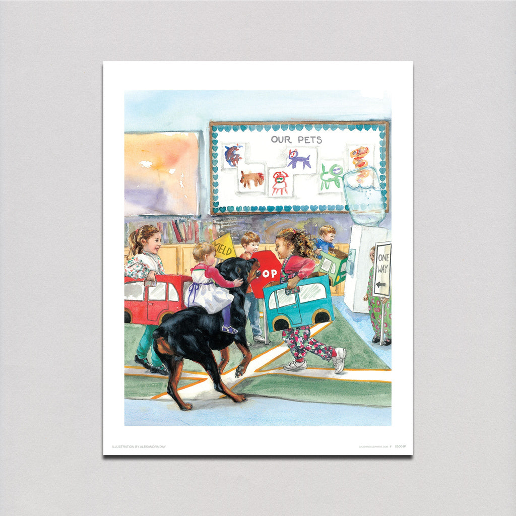 Carl at Daycare - Good Dog, Carl Art Print