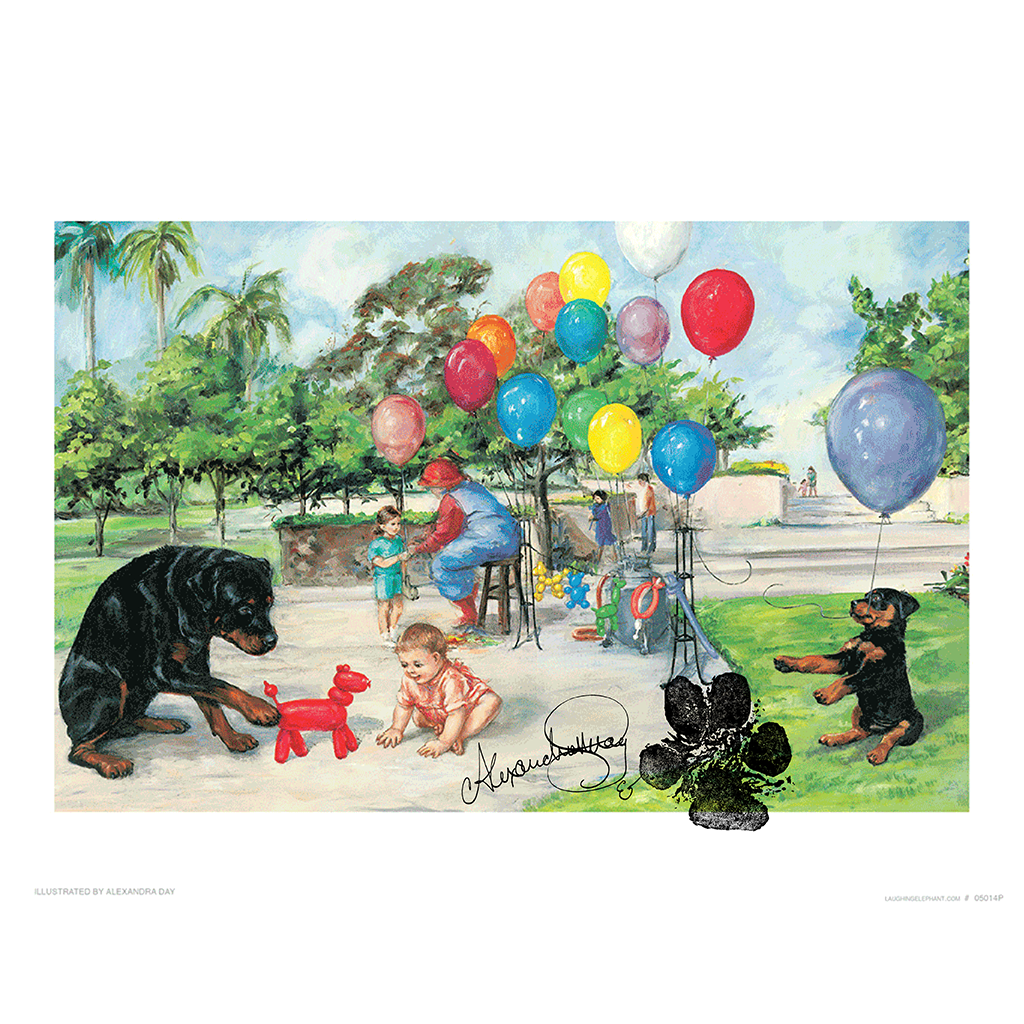 Carl And Balloons - Good Dog, Carl Art Print (Signed)