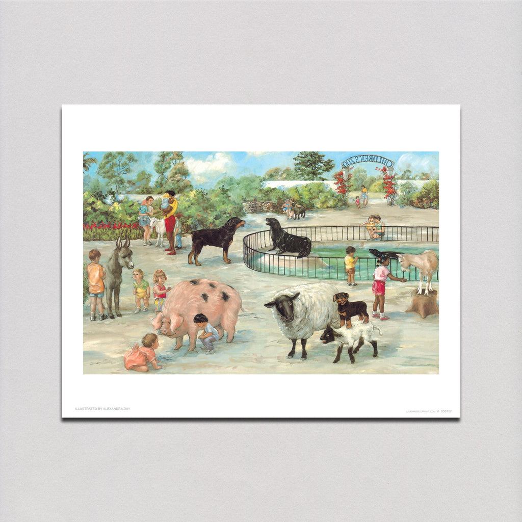 Carl at the Zoo - Good Dog, Carl Art Print