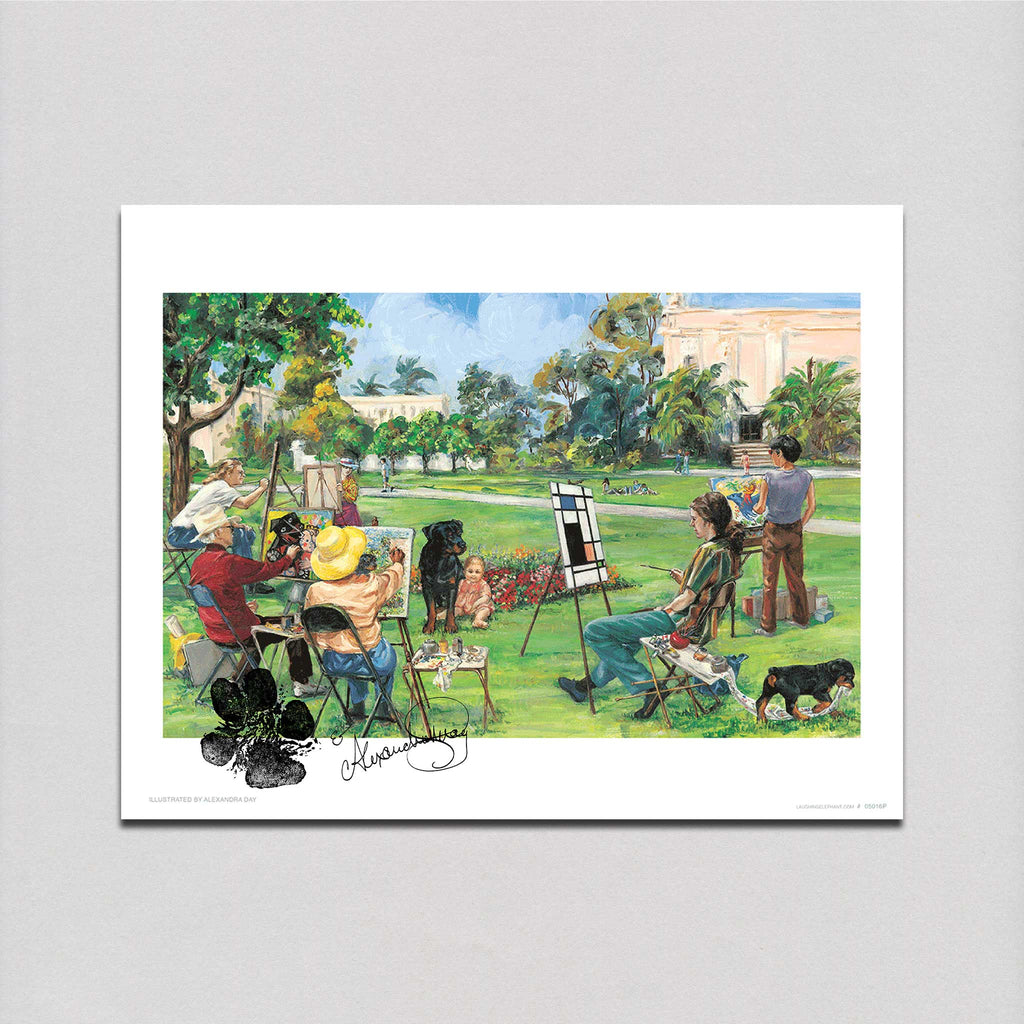 Carl with Artists - Good Dog, Carl Art Print (Signed)