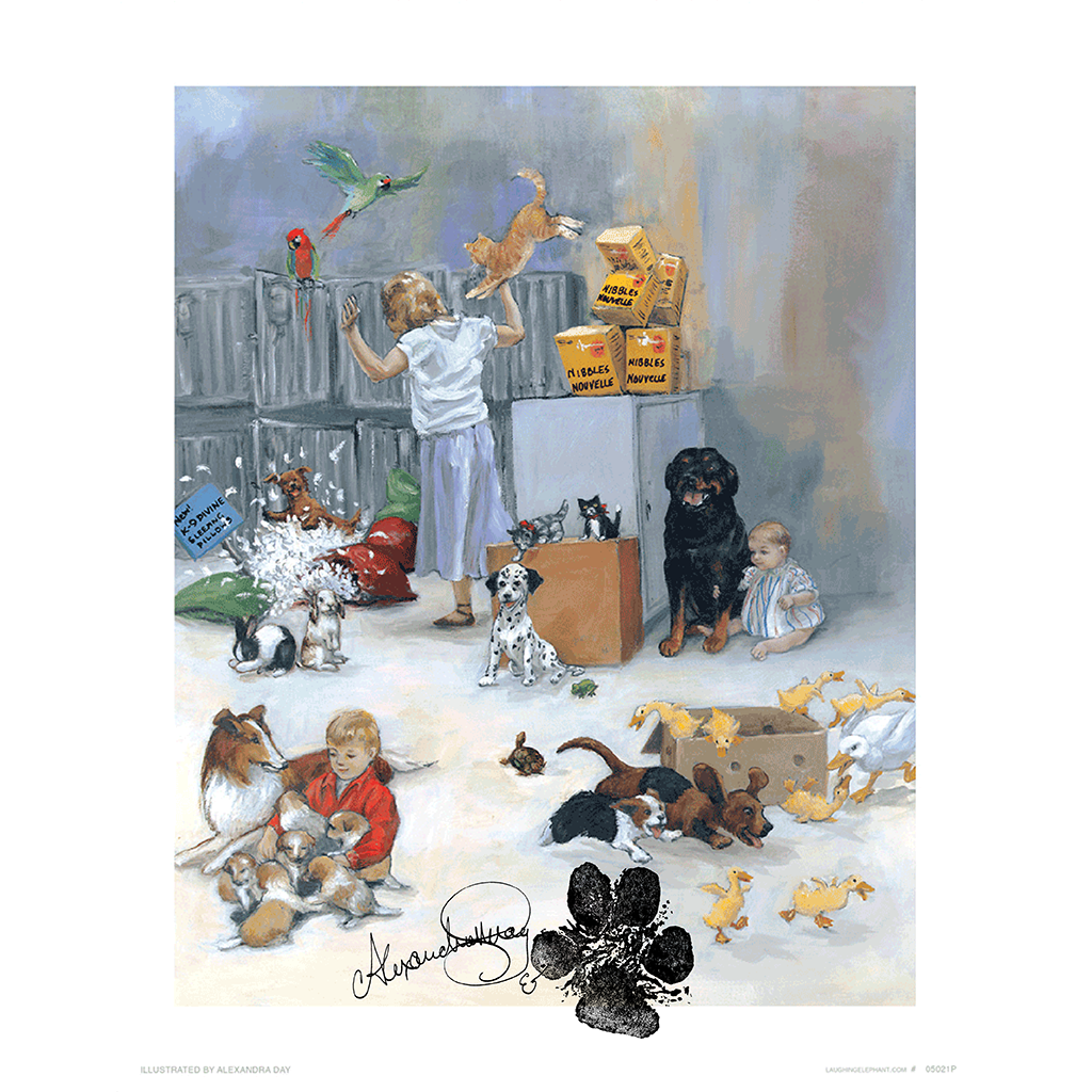 Carl in Pet Shop - Good Dog, Carl Art Print (Signed)