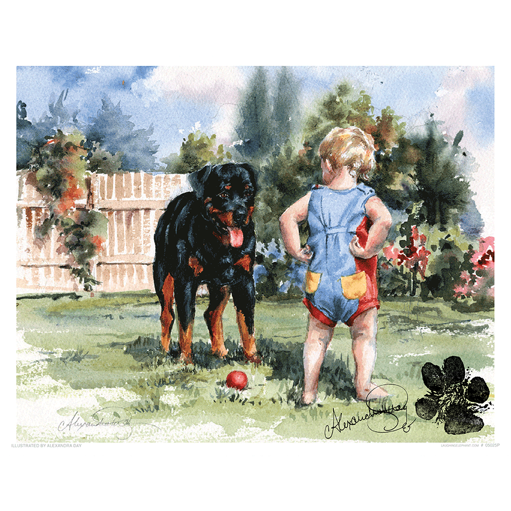 Carl & Toddler - Good Dog, Carl Art Print (Signed)